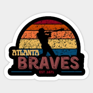 atlanta braves baseball Sticker